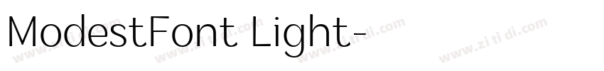 ModestFont Light字体转换